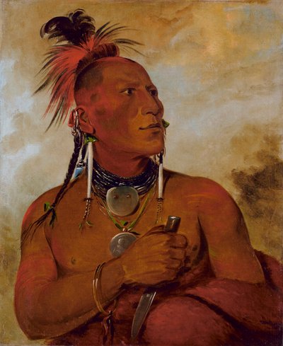 Meach-o-shín-gaw, Pequeño Oso Blanco, un valiente distinguido, 1832 de George Catlin