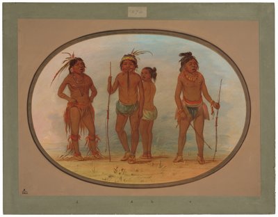 Miembros de la Tribu Botocudo de George Catlin