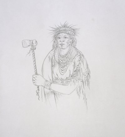 Men-son-se-a (La Mano Izquierda) 1852 de George Catlin