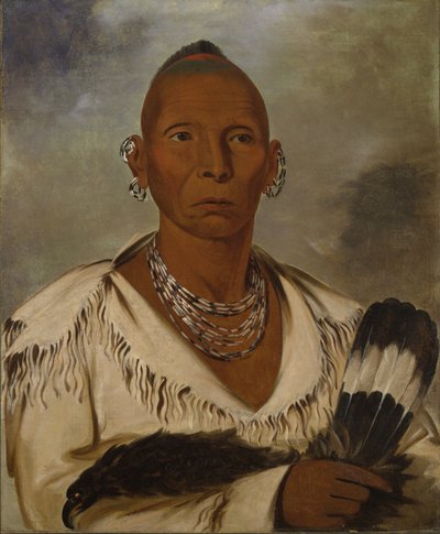 Múk-a-tah-mish-o-káh-kaik, Halcón Negro, destacado jefe sac de George Catlin