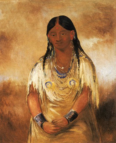 Mún-ne-o-ye, una mujer, 1832 de George Catlin
