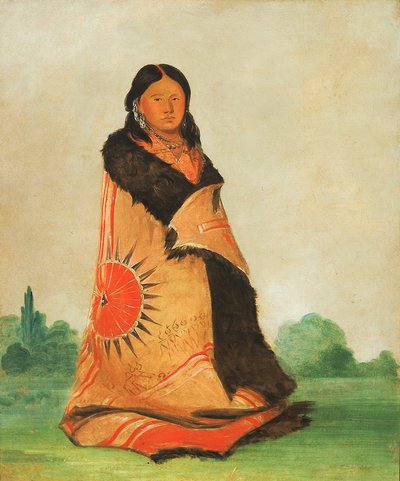 Mong-shóng-sha, Sauce Doblador, Esposa del Gran Jefe de George Catlin