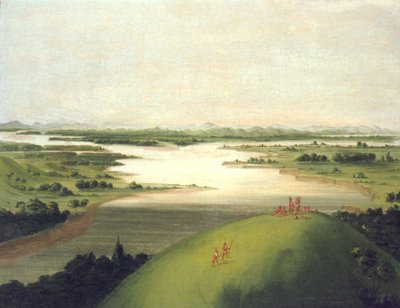 Desembocadura del río Platte, 900 millas arriba de St. Louis, 1832 de George Catlin