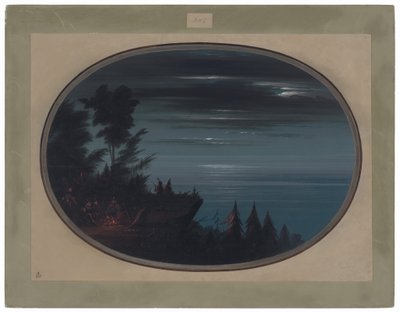 Aldea Nayas de Noche de George Catlin