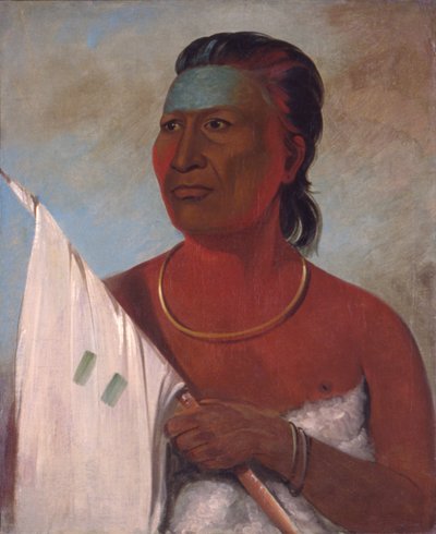 Náh-pope, consejero de Black Hawk de George Catlin