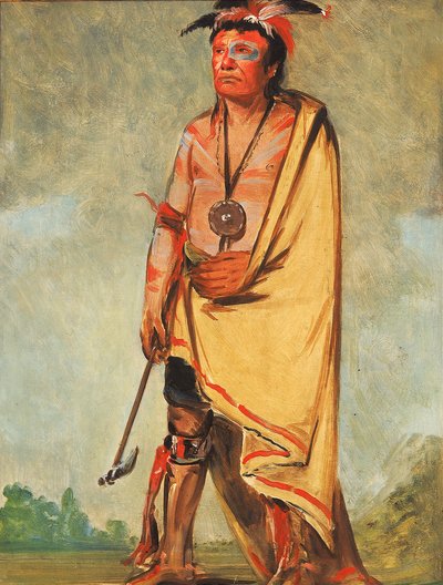 No-ak-chóo-she-kaw, El que rompe los arbustos de George Catlin