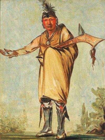 Náw-káw, Wood, antiguo jefe de la tribu de George Catlin