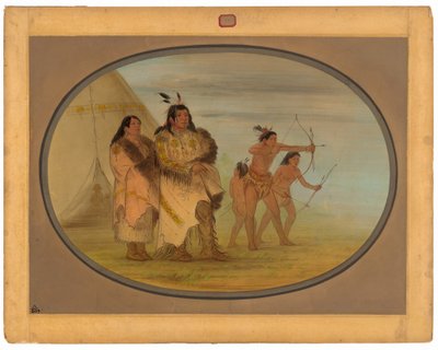 Indios Ojibbeway de George Catlin