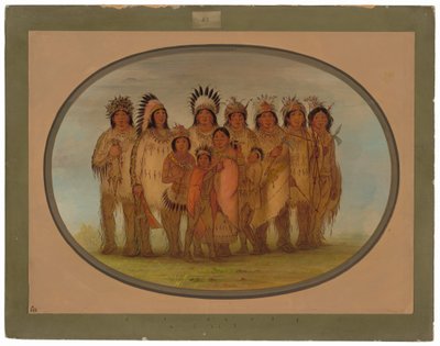 Indios Ojibbeway en París de George Catlin