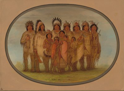 Indios Ojibbeway en París, 1861-1869 de George Catlin