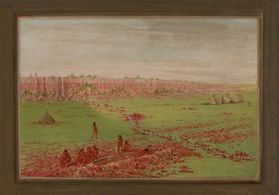 Cantera de Pipestone en el Coteau des Prairies de George Catlin