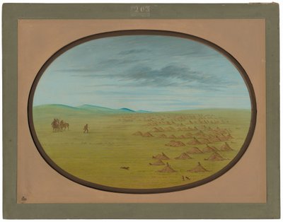 Aldea de perros de la pradera de George Catlin