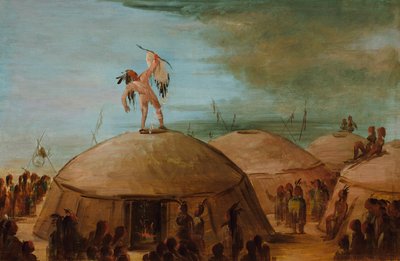 Hacer llover entre los mandan de George Catlin