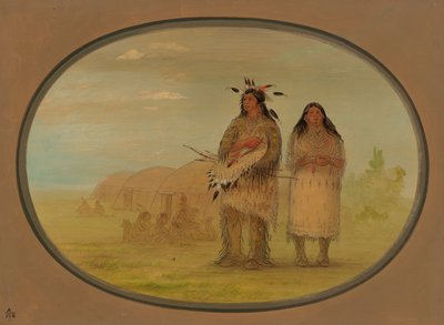 Jefe Riccarree y su Esposa de George Catlin