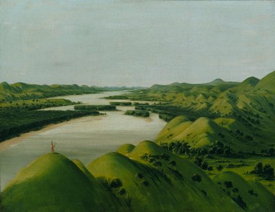 Acantilados del Río, 1320 Millas sobre San Luis, 1832 de George Catlin