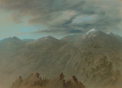 Montañas del río Salmon, 1855-1869 de George Catlin