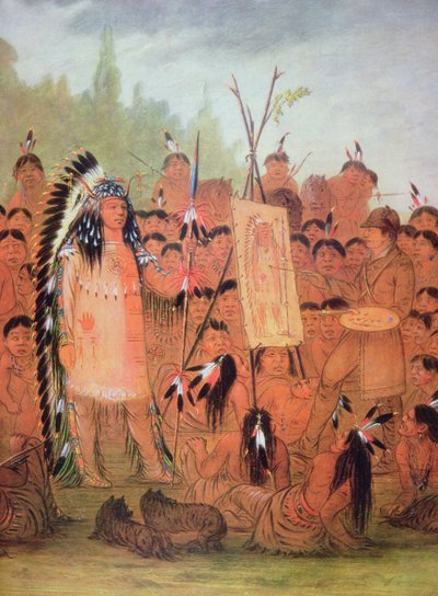 Autorretrato, c.1835 de George Catlin