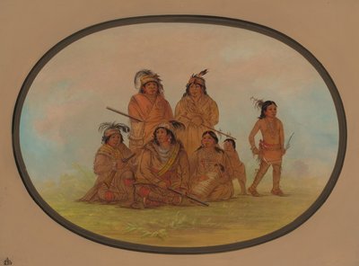 Indios Seminolee, Prisioneros en Fort Moultrie, 1861-1869 de George Catlin