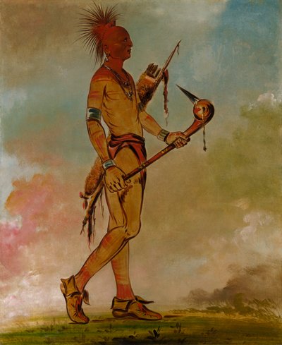 Shin-ga-wás-sa, Pájaro Guapo de George Catlin