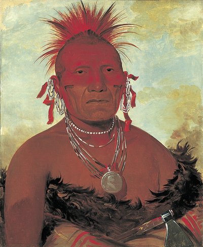 Shón-ka-ki-he-ga, Jefe de Caballos, Gran Jefe Pawnee de George Catlin