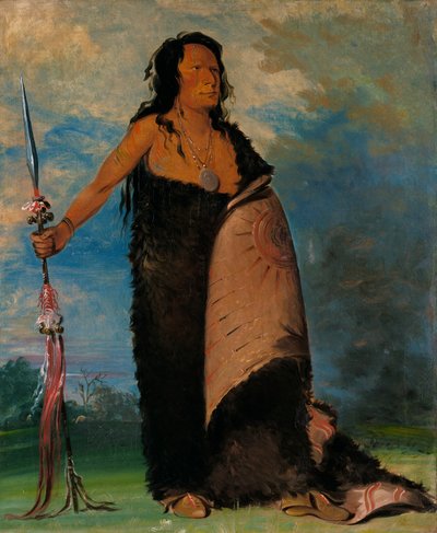Shoo-de-gá-cha, El Humo, Jefe de la Tribu de George Catlin