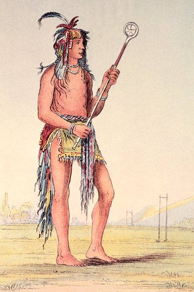 Jugador de pelota sioux Ah-No-Je-Nange, 