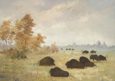 Acechando a Buffalo, Arkansas de George Catlin