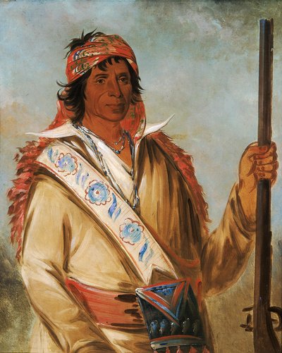 Steeh-tcha-kó-me-co, Gran Rey (llamado Ben Perryman), un Jefe de George Catlin