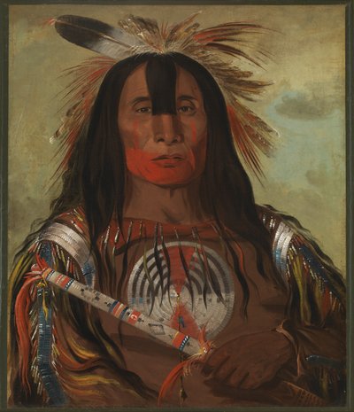 Stu-mick-o-súcks, Grasa de lomo de toro búfalo, Jefe Principal, Tribu de la Sangre de George Catlin