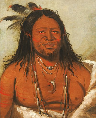 Ta-wáh-que-nah, Montaña de Rocas, Segundo Jefe de la Tribu de George Catlin