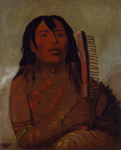 Tcha-dés-sa-ko-máh-pee, Niño del Oso de George Catlin