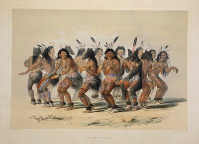 El Baile del Oso de George Catlin