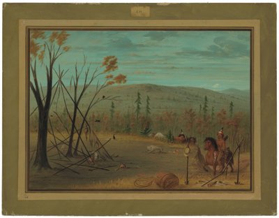 Los hermanos Cheyenne regresando de su caza de otoño de George Catlin