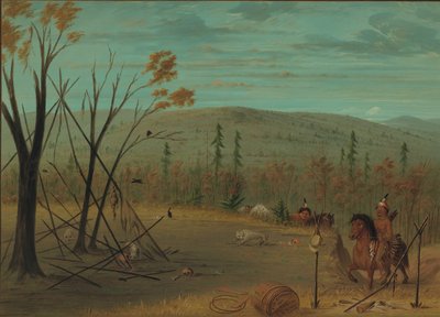 Los Hermanos Cheyenne Regresando de su Caza de Otoño, 1861-1869 de George Catlin