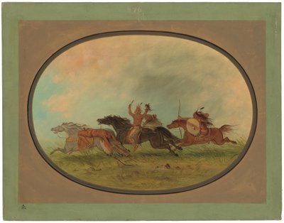 El escalpador escalpado - Pawnees y Cheyennes de George Catlin