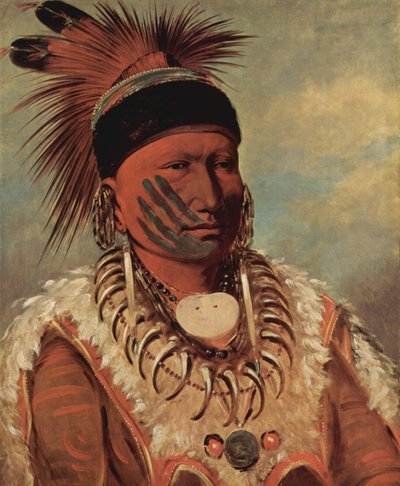 Nube Blanca, Jefe de los Iowas de George Catlin