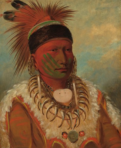 La Nube Blanca, Jefe Principal de los Iowas, 1844-1845 de George Catlin