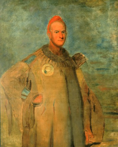 Theodore Burr Catlin, en traje indio, 1840-1841 de George Catlin