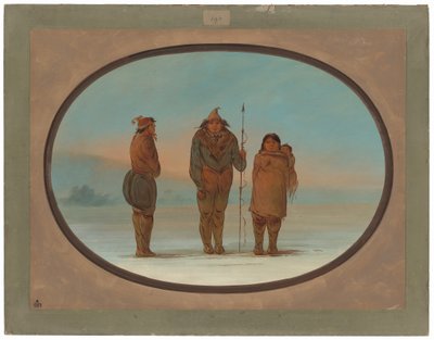 Tres esquimales de George Catlin