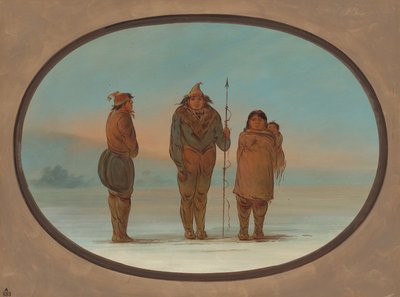 Tres esquimales, 1855-1869 de George Catlin