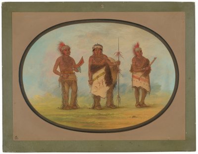 Tres Indios de Iowa de George Catlin