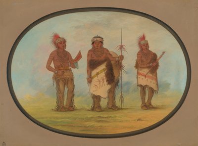 Tres Indios Iowa, 1861-1869 de George Catlin