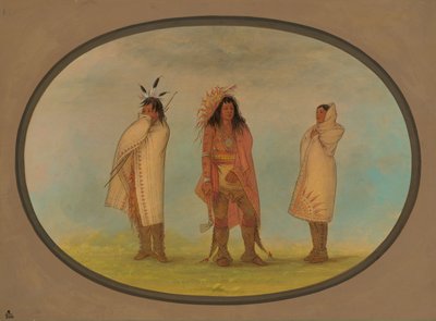 Tres indios iroqueses, 1861-1869 de George Catlin