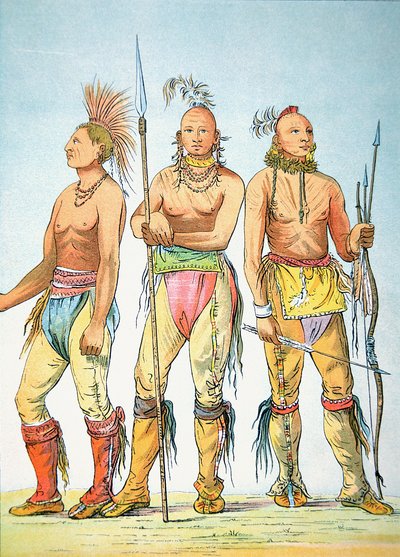 Tres Valientes Osage de George Catlin