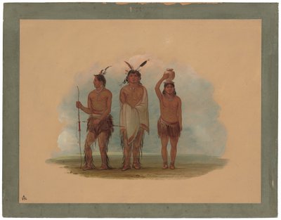 Tres indios Walla Walla de George Catlin