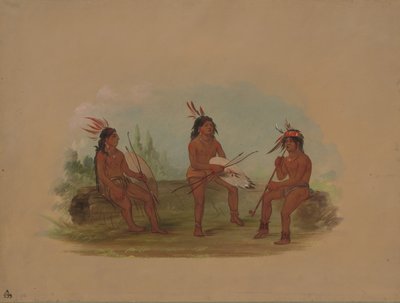 Tres jóvenes Chinook, 1855-1869 de George Catlin