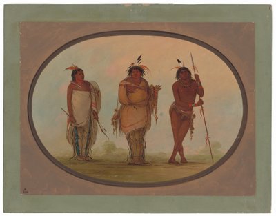 Tres indios Yumaya de George Catlin