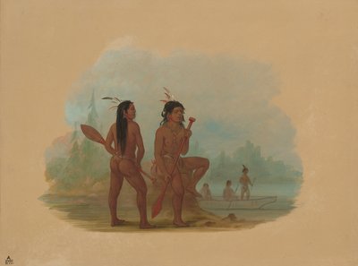 Dos jóvenes Hyda, 1855-1869 de George Catlin