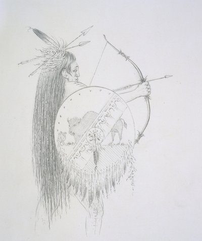 Un-ka-ka Ha-hon-she-kaw (Las uñas largas) 1852 de George Catlin