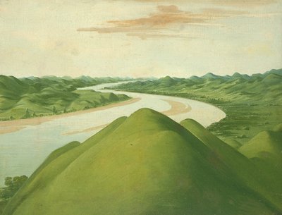 Vista en el "Cross Timbers", Texas de George Catlin
